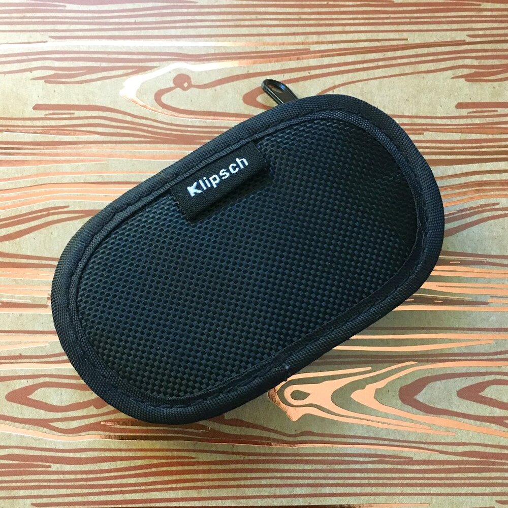 Klipsch Zippered Carrying Case For S4A S4i S4ii Earbuds Black #2